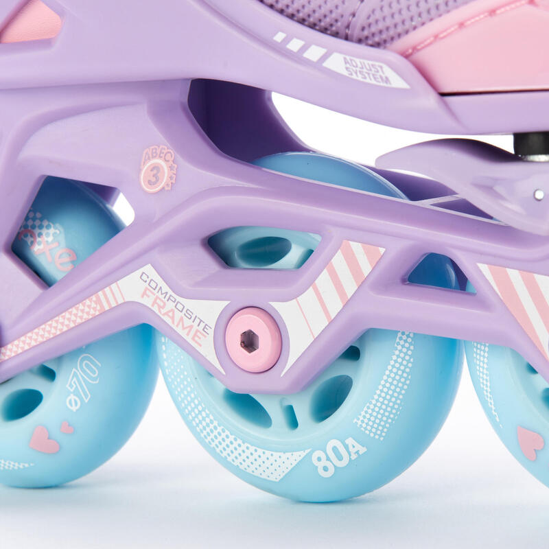 Fit3 Kid Roller Skate (Adjustable Sizes) - Light Purple