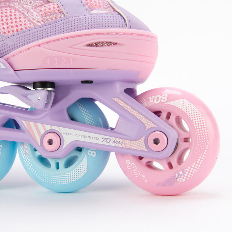 Fit3 Kid Roller Skate (Adjustable Sizes) - Light Purple