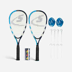 Set Of 2 Rackets, Shuttlecocks & Court Markers Speedminton S65+