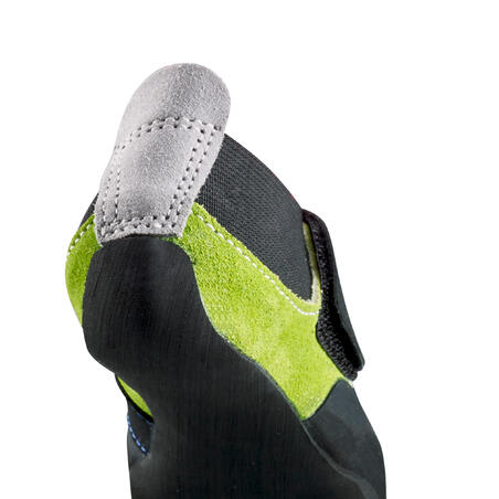 CHAUSSONS D'ESCALADE ENFANT - ROCK GRIS VERT