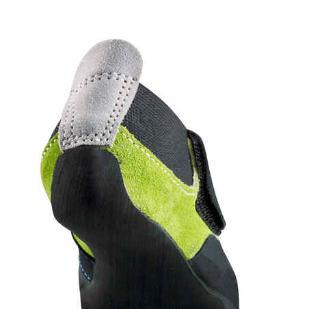 KID'S ROCK CLIMBING SHOES GREY GREEN