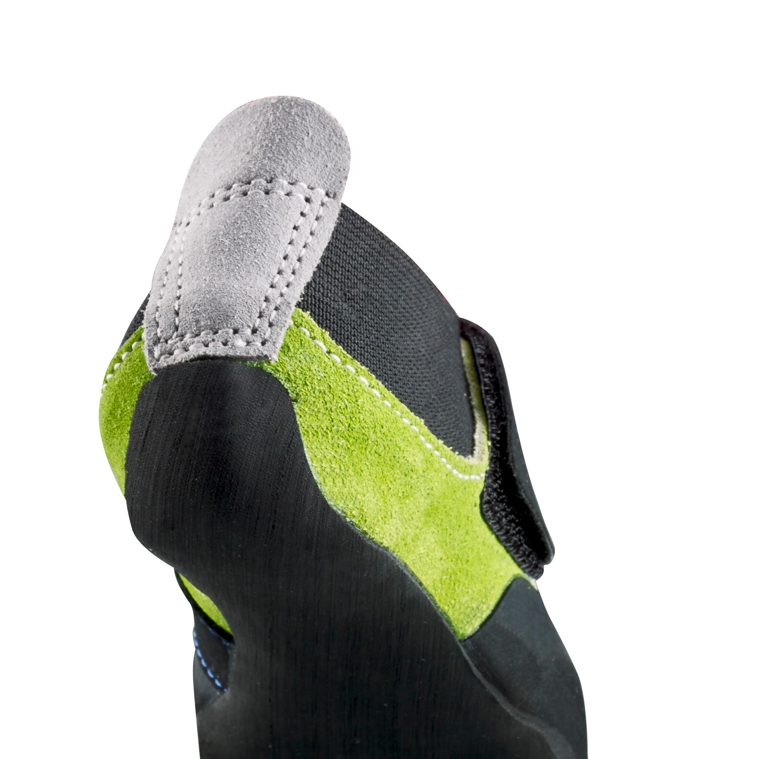 KID'S ROCK CLIMBING SHOES GREY GREEN 7/8