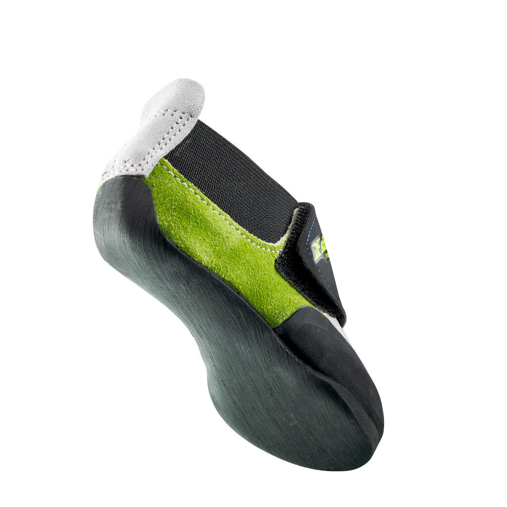 Sivo-zeleni otroški plezalni čevlji