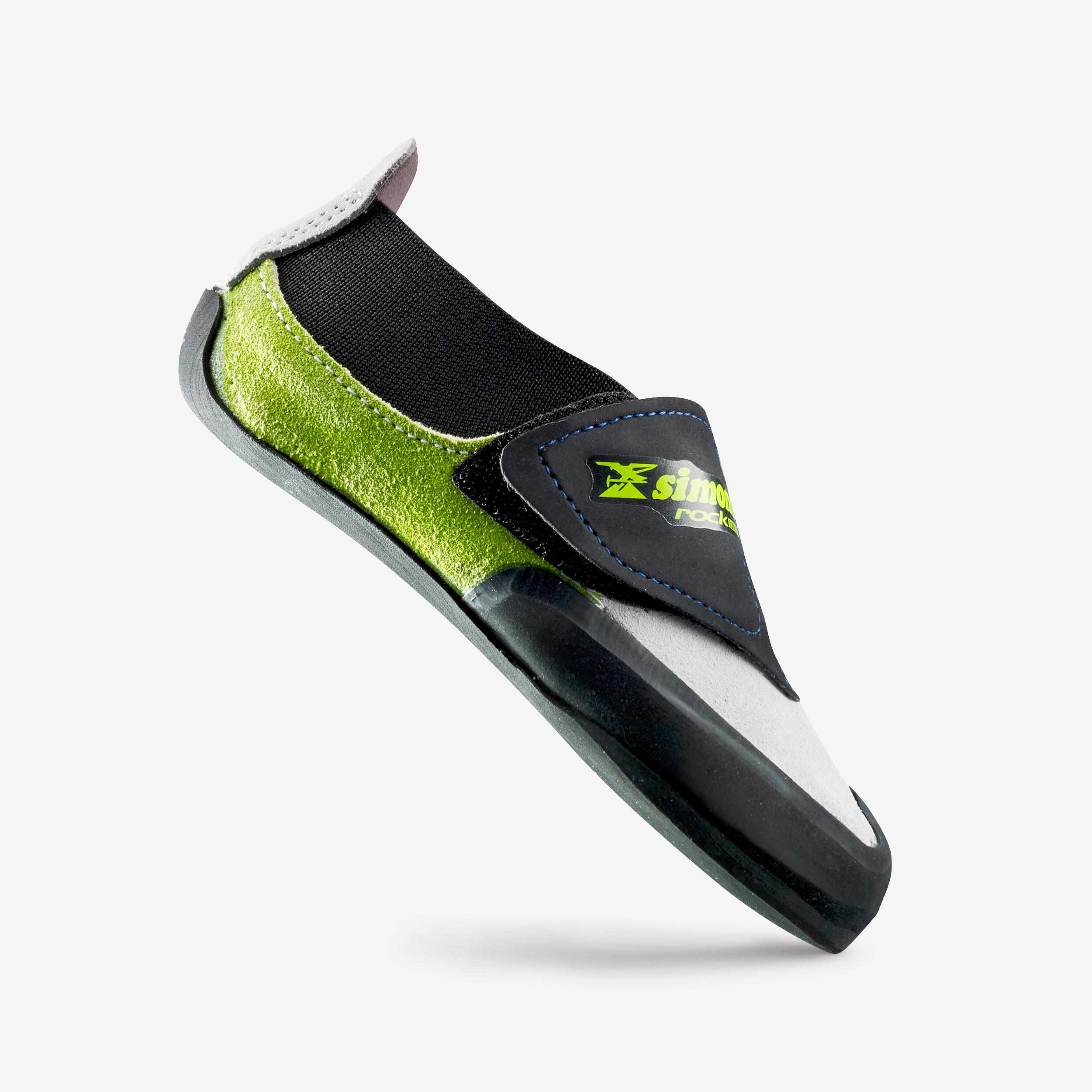 Kids' Rock Climbing Shoes - Grey/Green