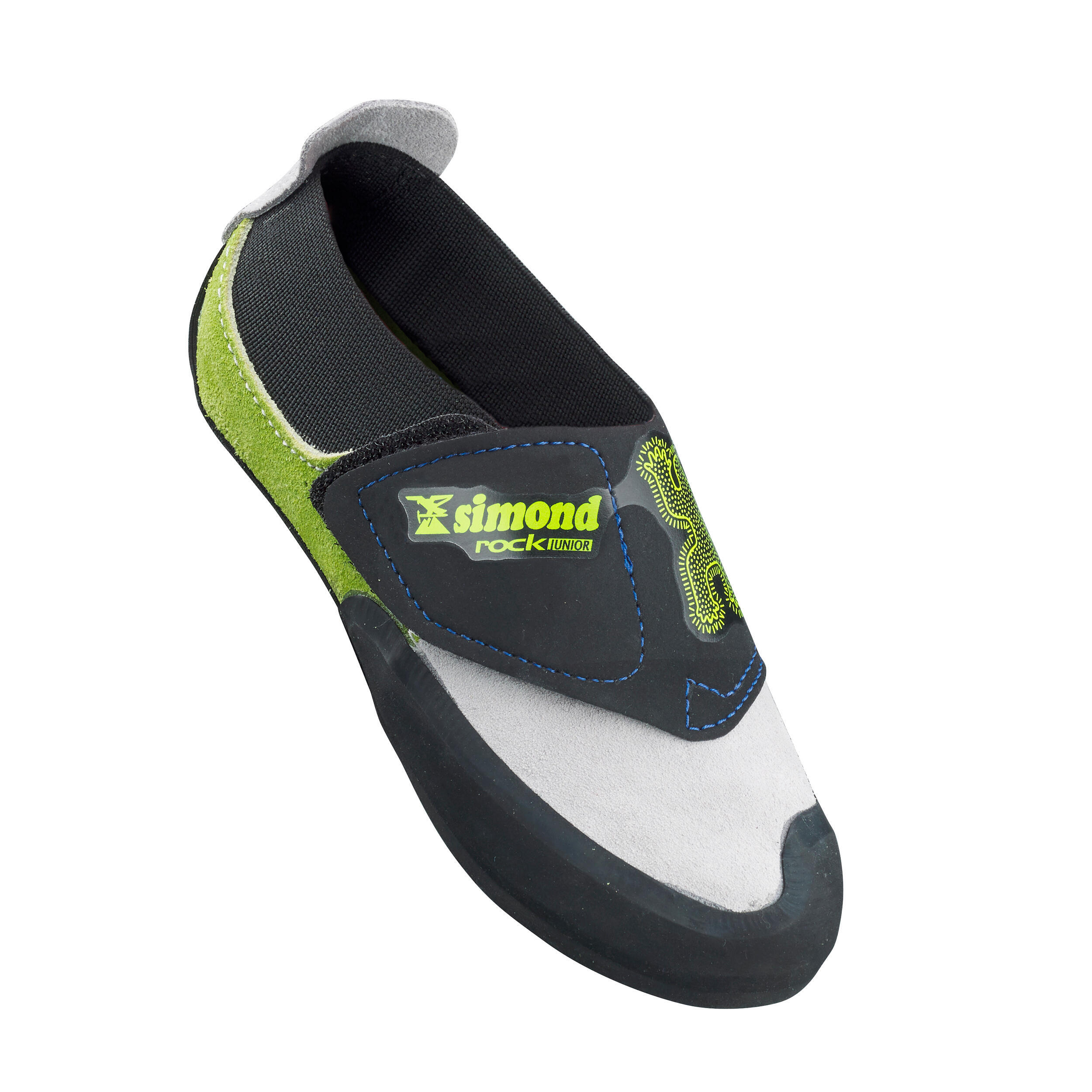 CHAUSSONS D'ESCALADE ENFANT - ROCK GRIS VERT 2/12