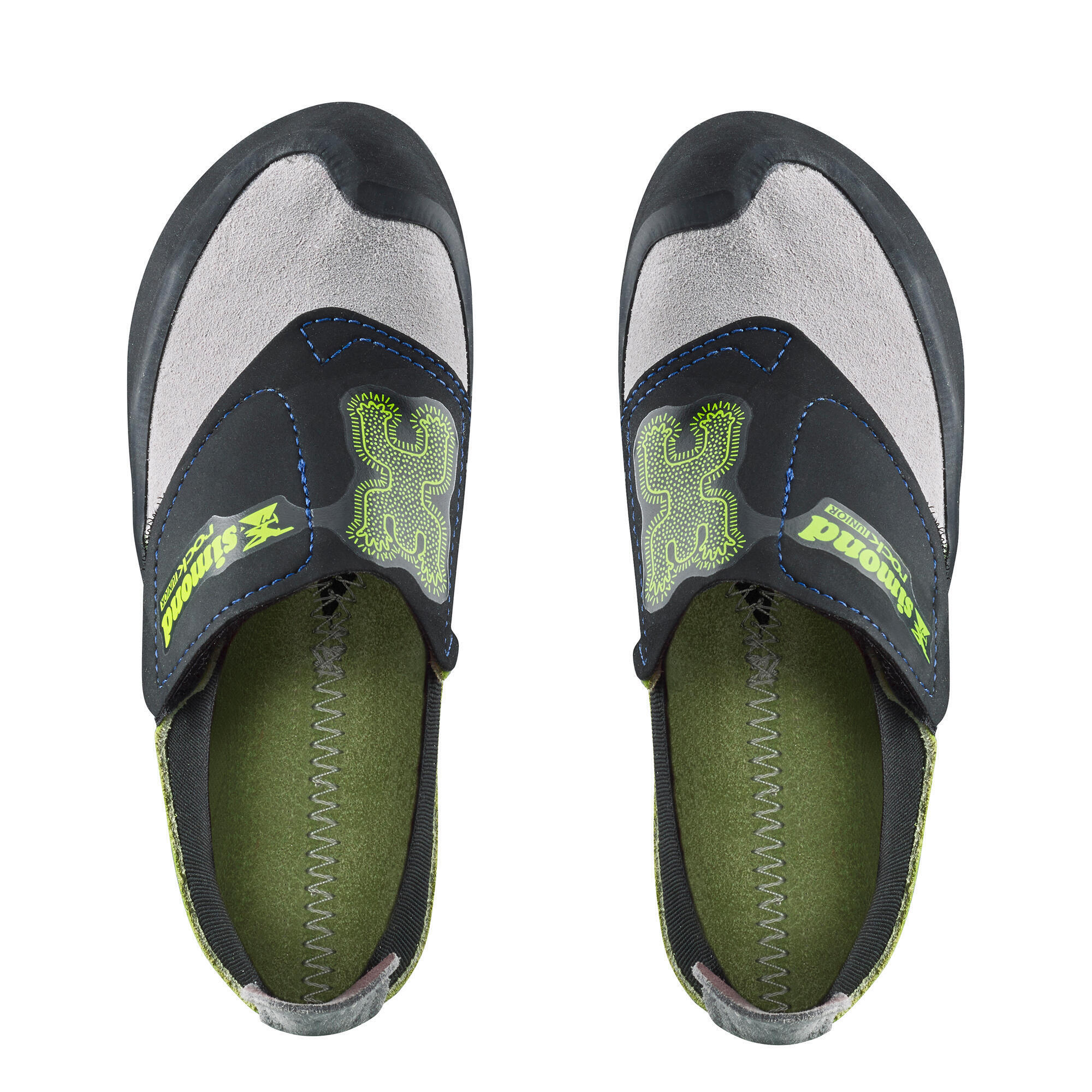 CHILDREN'S CLIMBING SHOES - ROCK GRIS VERT