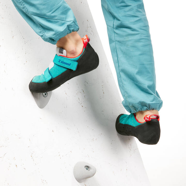 CLIMBING SHOES  ROCK+ - TURQUOISE