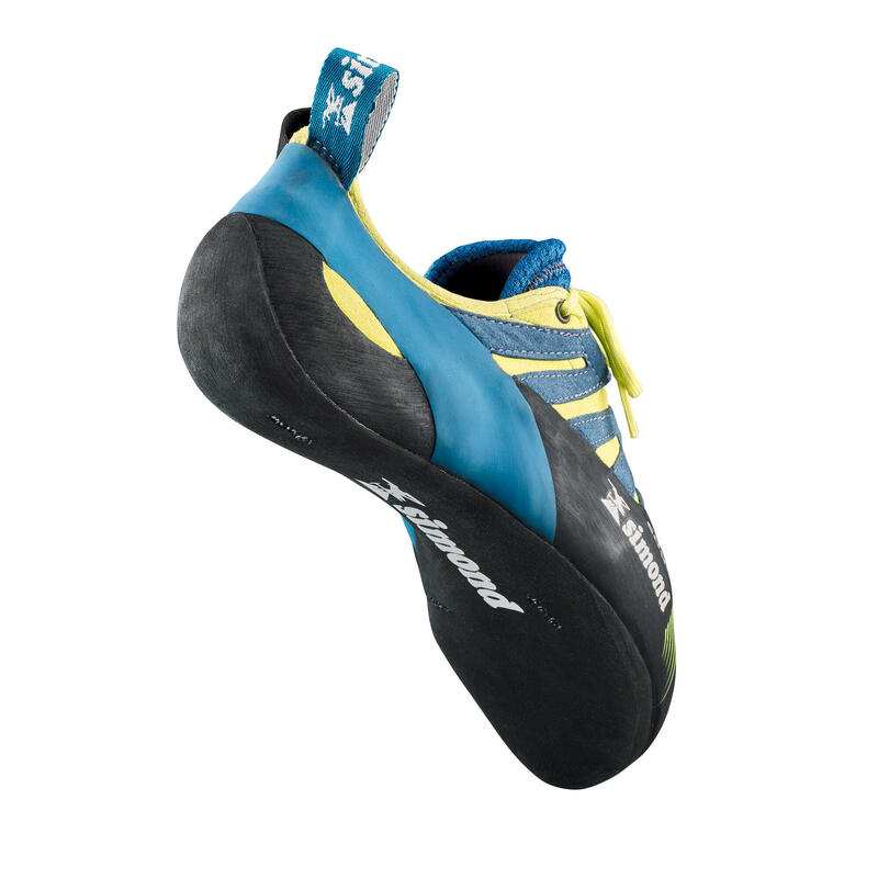 CHAUSSONS D'ESCALADE - EDGE LACET V2 ANIS/BLEU