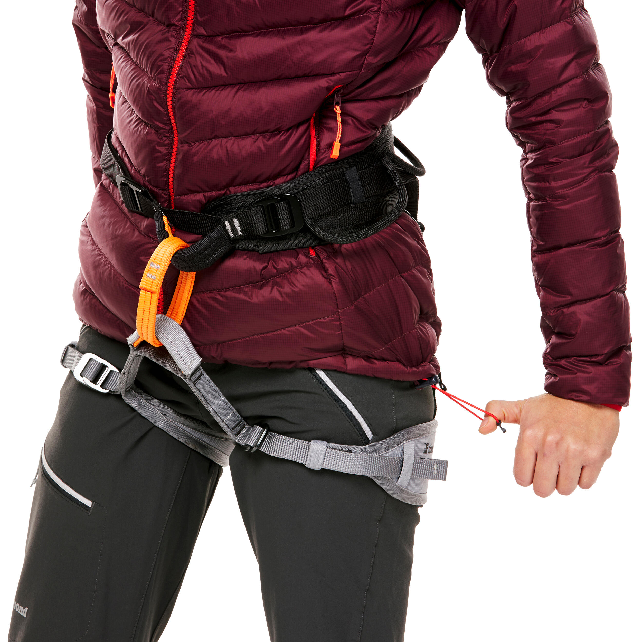 Women's Mountaineering Down Jacket - LIGHT MOUNTAINEERING - Burgundy 5/16