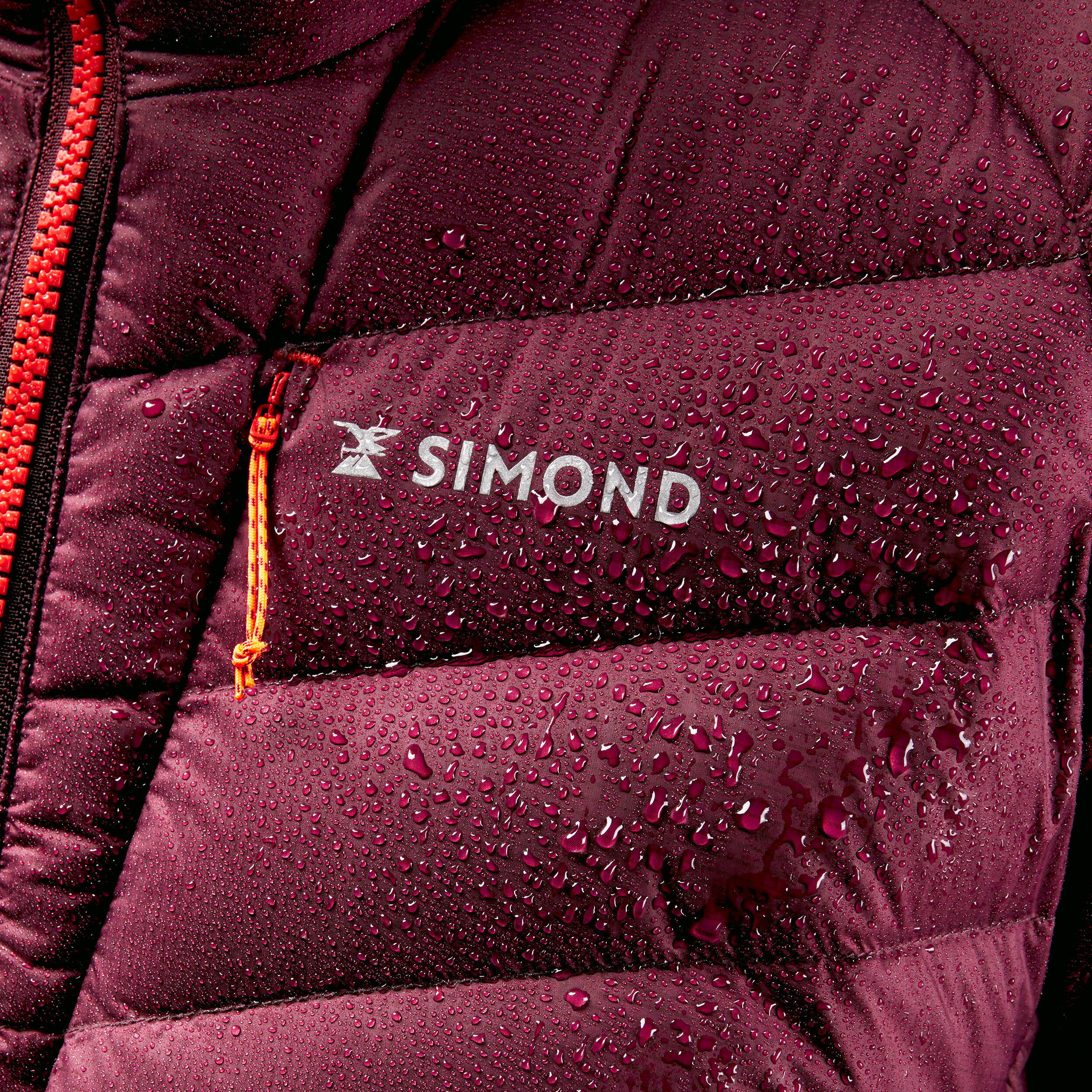 Women's Mountaineering Down Jacket - LIGHT MOUNTAINEERING - Burgundy 9/16