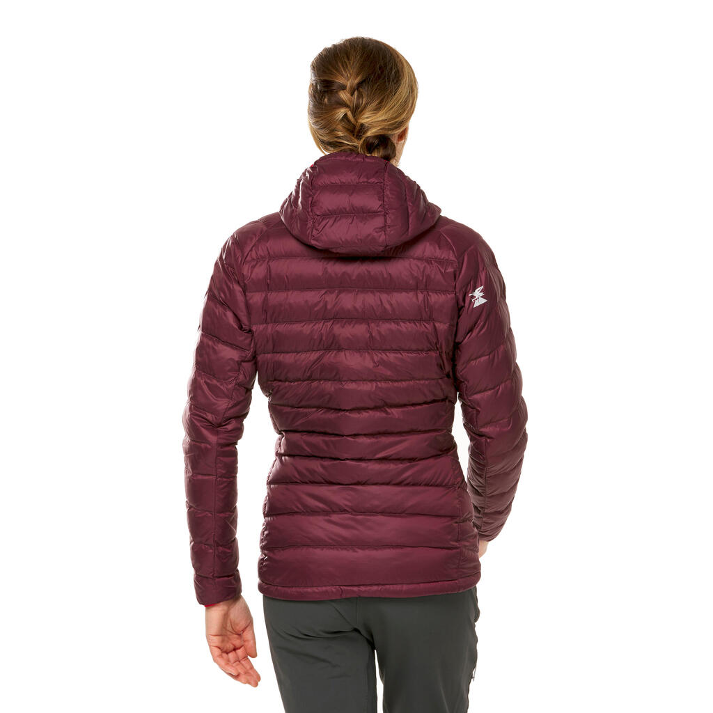 Daunenjacke Damen -  Alpinism Light dunkelrot