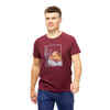 MEN’S CLIMBING T-SHIRT VERTIKA - BURGUNDY