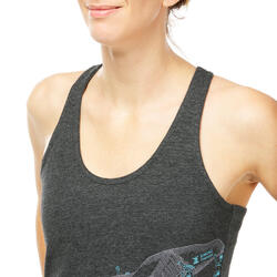 Camiseta de escalada y montaña tirantes Mujer Simond Race azul