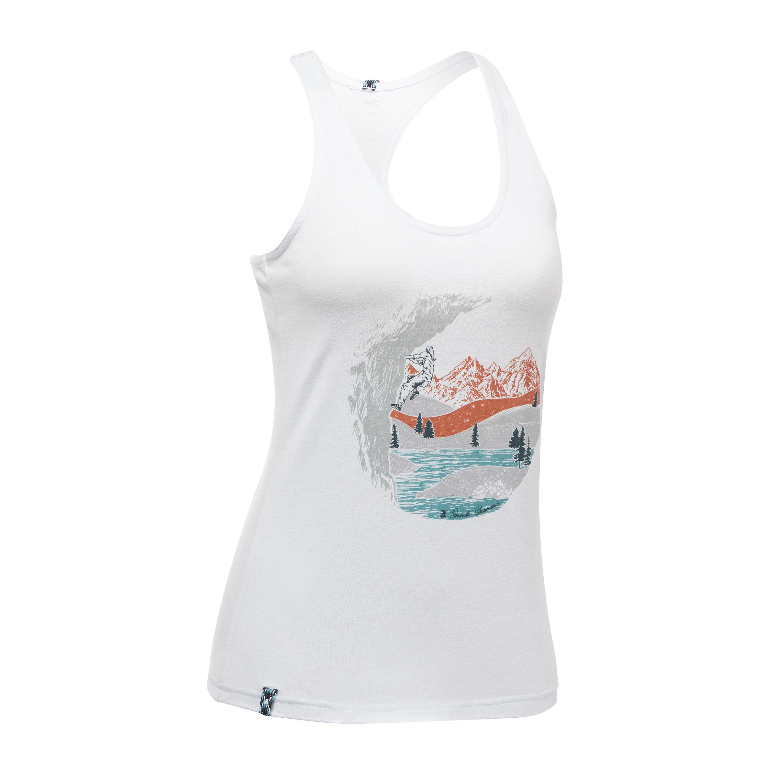 WOMEN’S CLIMBING TANK TOP VERTIKA LIGHT GREY Decathlon