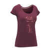 Kletter-T-Shirt Damen - Vertika bordeauxrot 