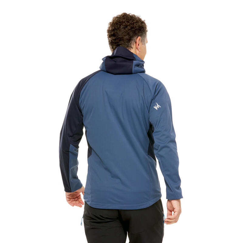 Jachetă Softshell Alpinism Light Albastru Bărbaţi