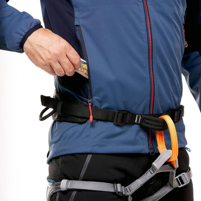 Jachetă Softshell Alpinism Light Albastru Bărbaţi