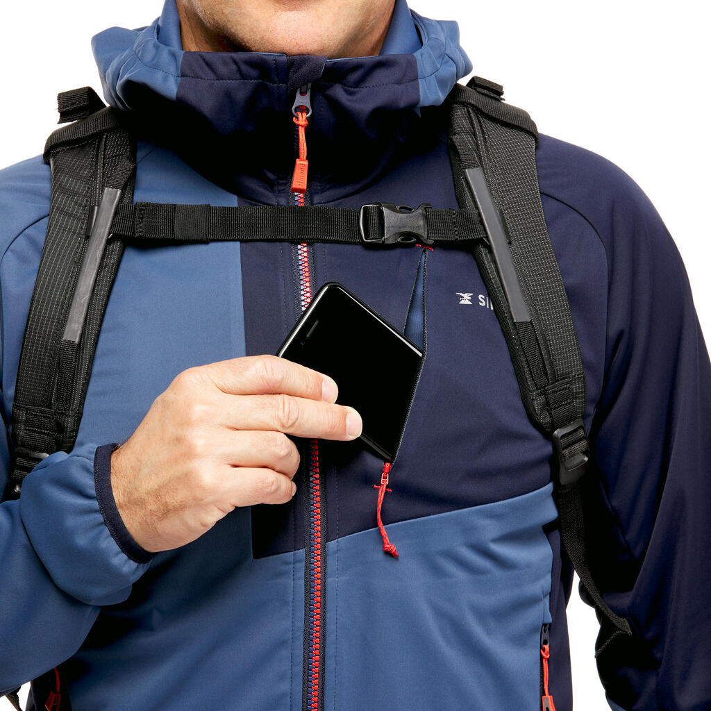 CHAQUETA ALPINISMO HOMBRE SOFTSHELL LIGHT AZUL