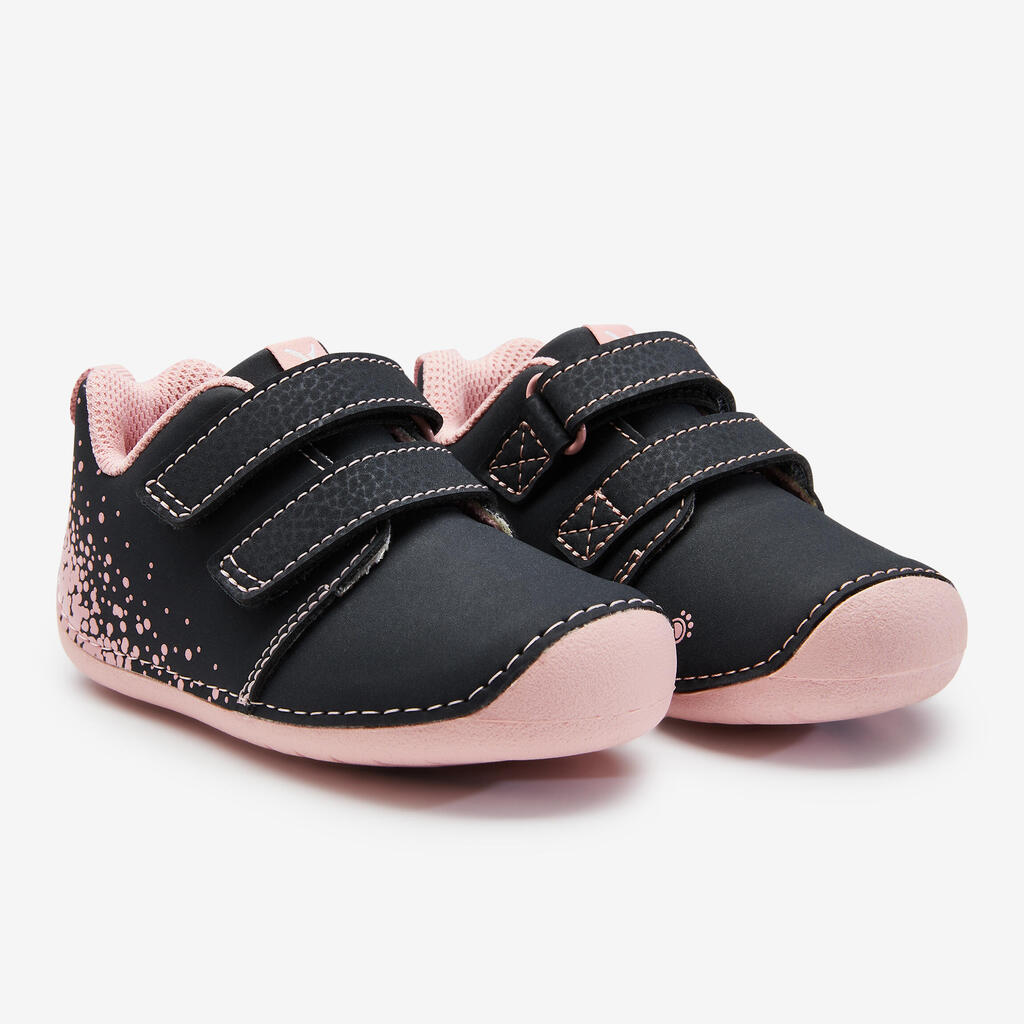 Baby Shoes I Learn Sizes 4 to 7 - Grey/Pink