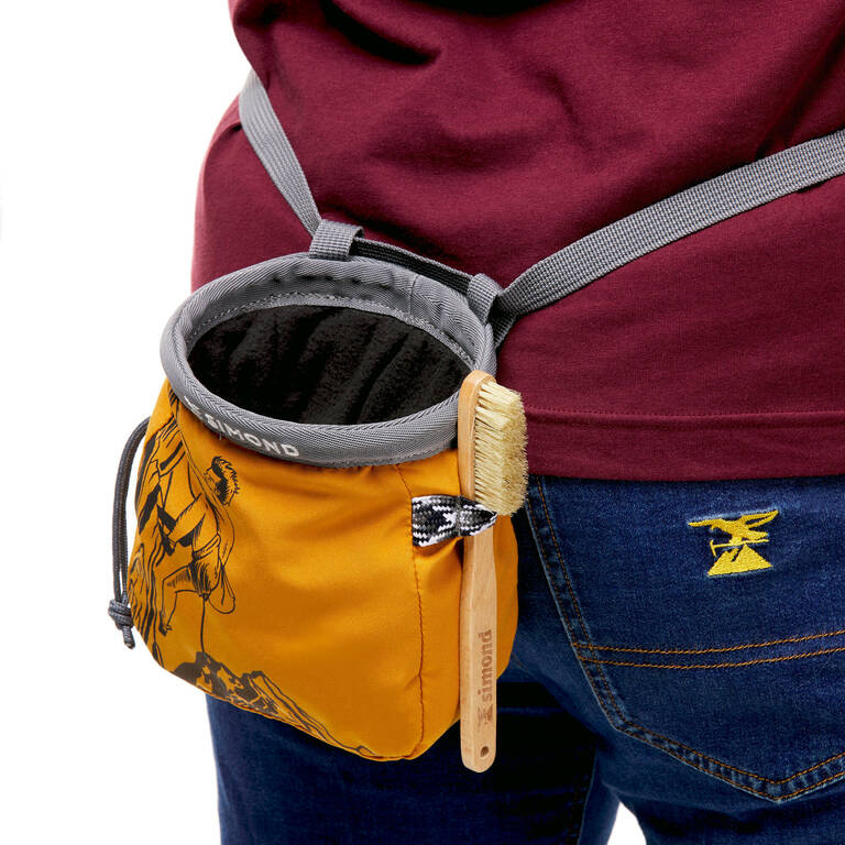 CLIMBING CHALK BAG VERTIKA SIZE L - OCHRE