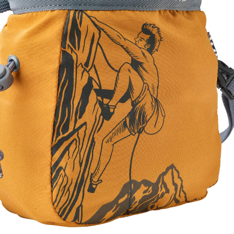 CLIMBING CHALK BAG VERTIKA SIZE L - OCHRE