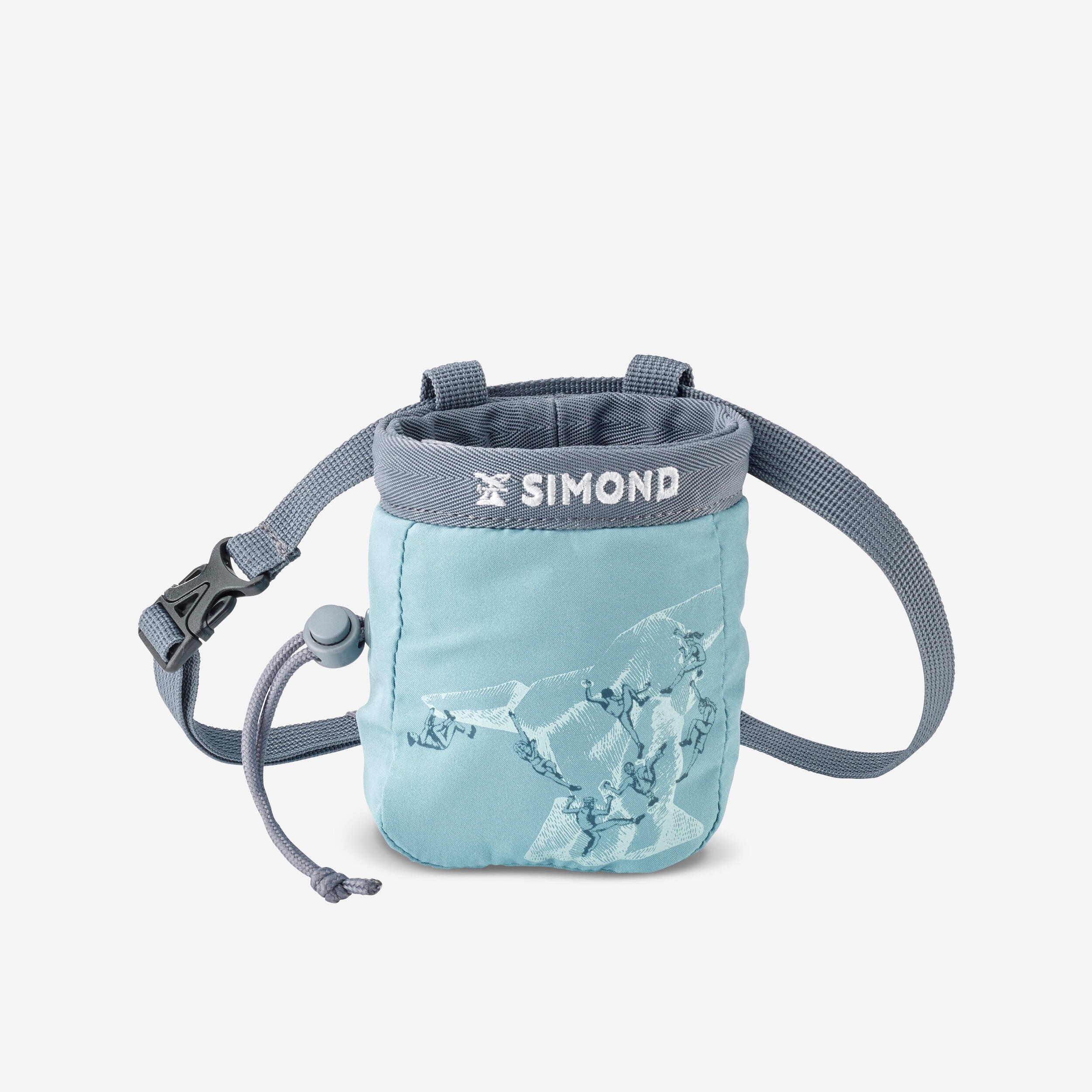 SIMOND CLIMBING CHALK BAG FOR KIDS - KLIMB JUNIOR BLUE GREY