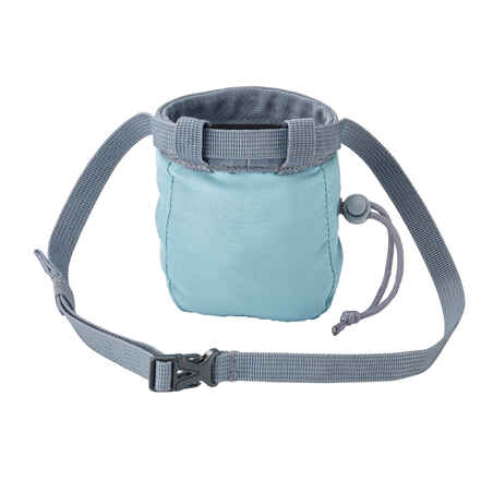 CLIMBING CHALK BAG FOR KIDS - KLIMB JUNIOR BLUE GREY