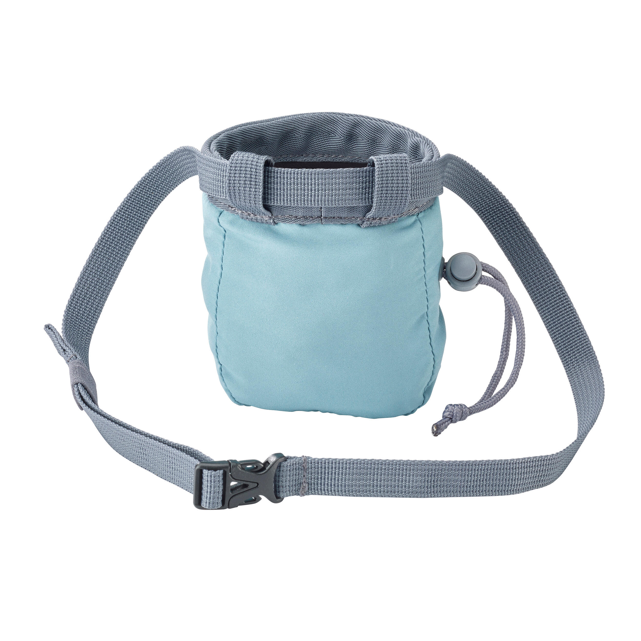 CLIMBING CHALK BAG FOR KIDS - KLIMB JUNIOR BLUE GREY 2/4