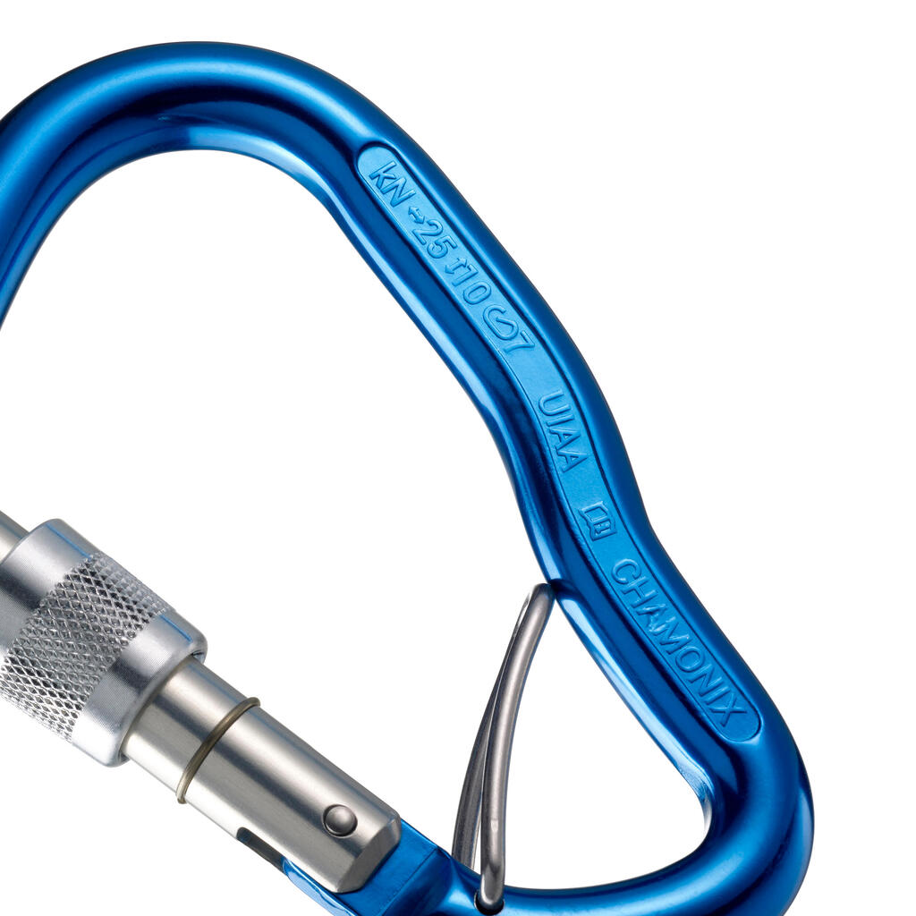 SCREWGATE HMS CARABINER BLC GOLIATH SECURE - BLUE