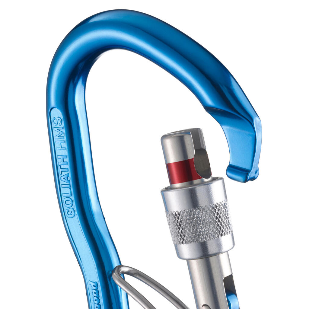 SCREWGATE HMS CARABINER BLC GOLIATH SECURE - BLUE