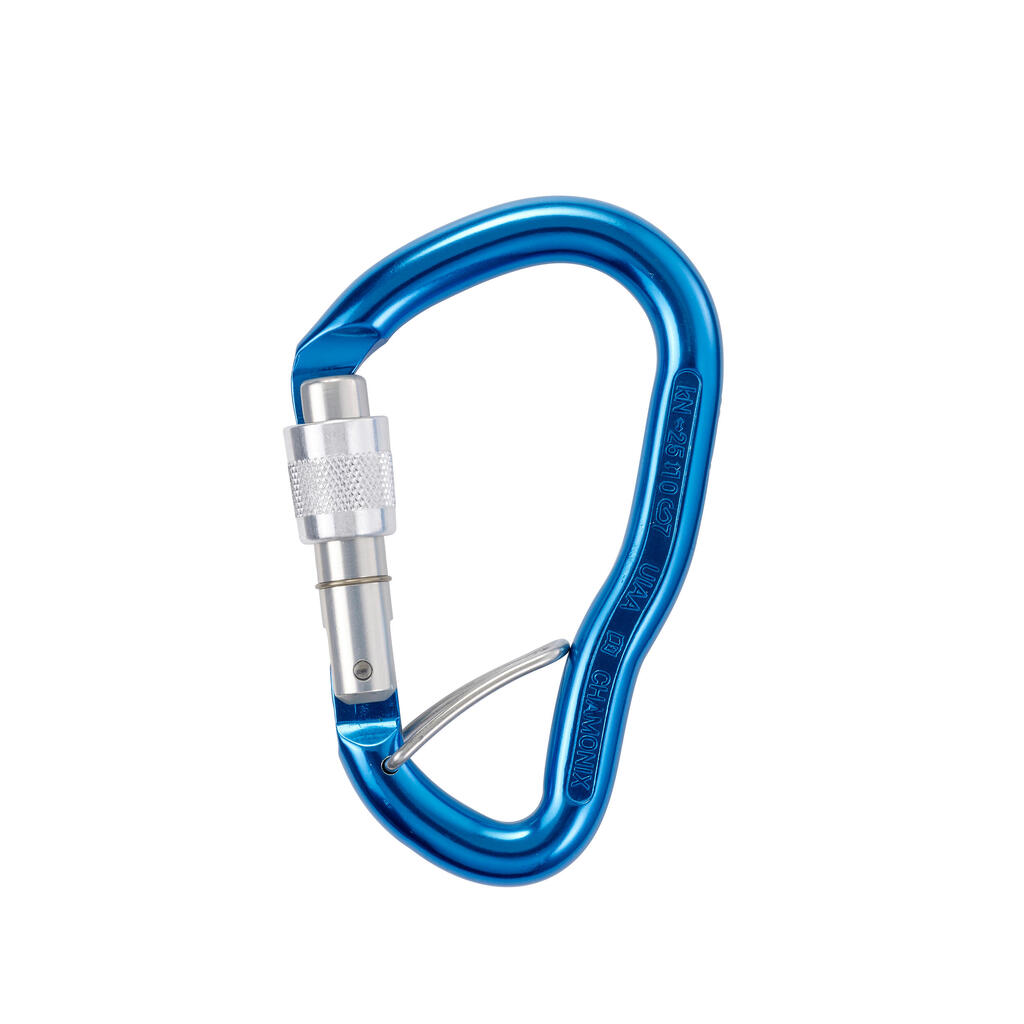 SCREWGATE HMS CARABINER BLC GOLIATH SECURE - BLUE