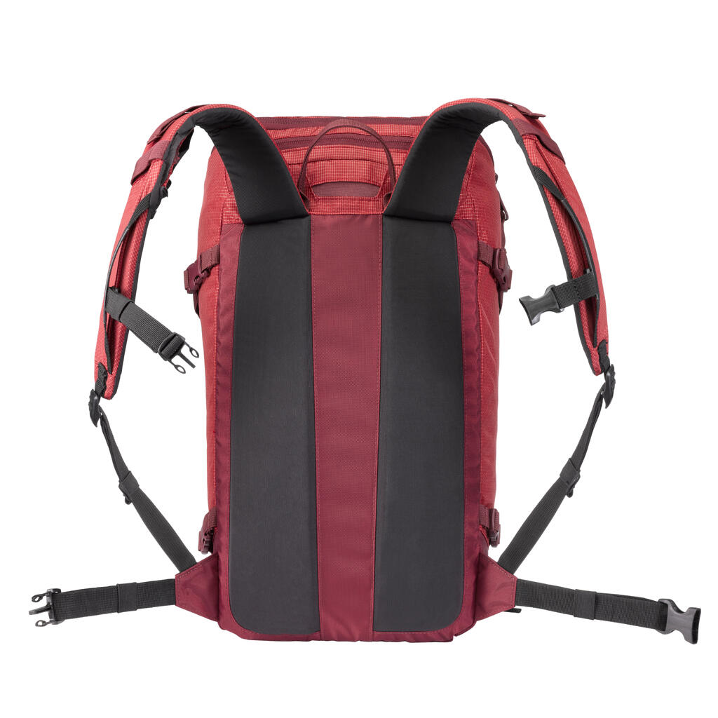 22-litre mountaineering backpack ALPINISM 22 - BURGUNDY