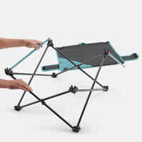 Mesa pequeña plegable baja de camping 2 personas MH100 azul