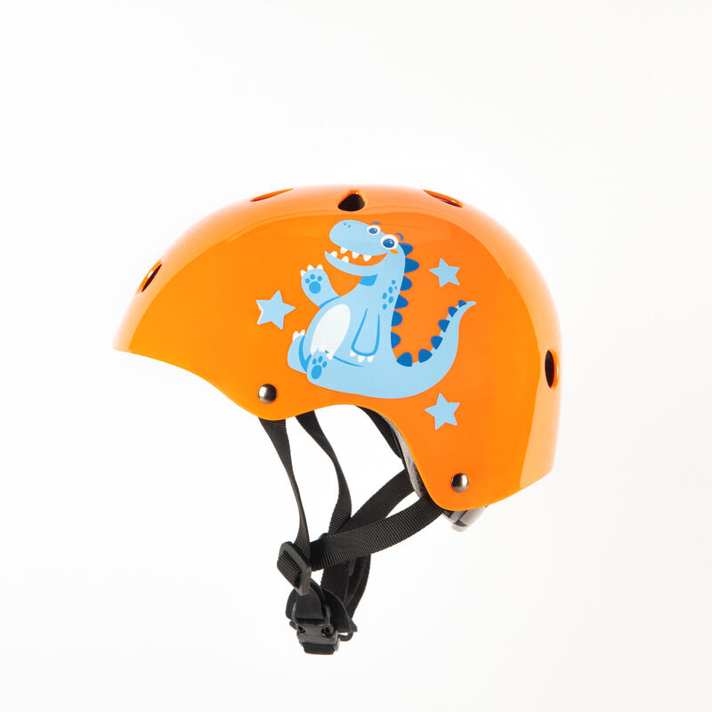 Play 3 Inline Skating Skateboarding Scootering and Cycling Helmet - Orange /Blue