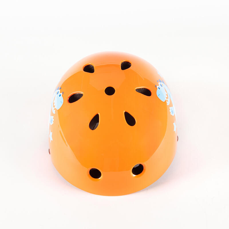Play 3 Inline Skating Skateboarding Scootering and Cycling Helmet - Orange /Blue