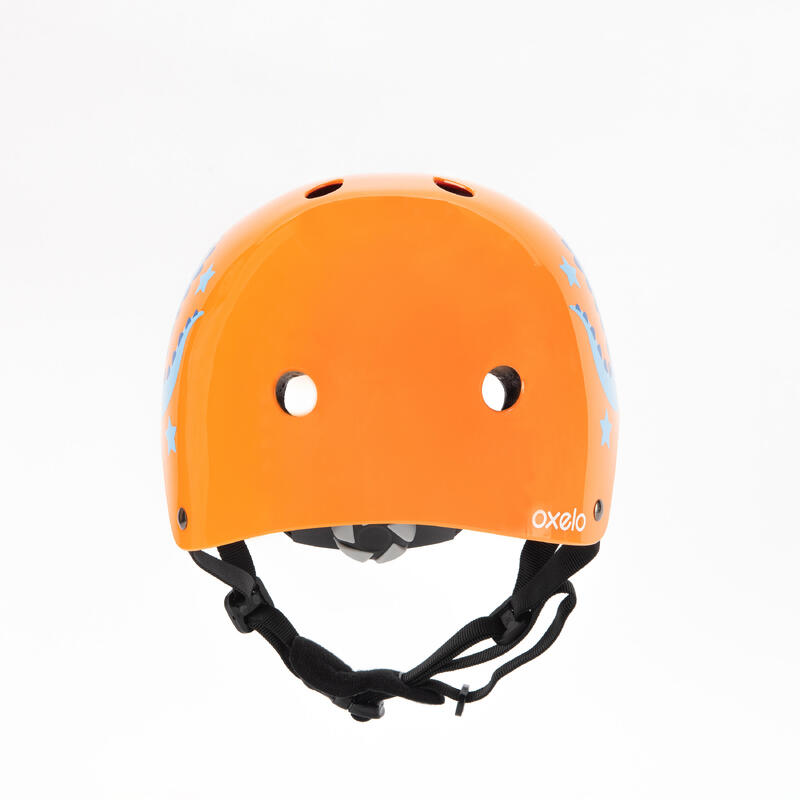 Play 3 Inline Skating Skateboarding Scootering and Cycling Helmet - Orange /Blue