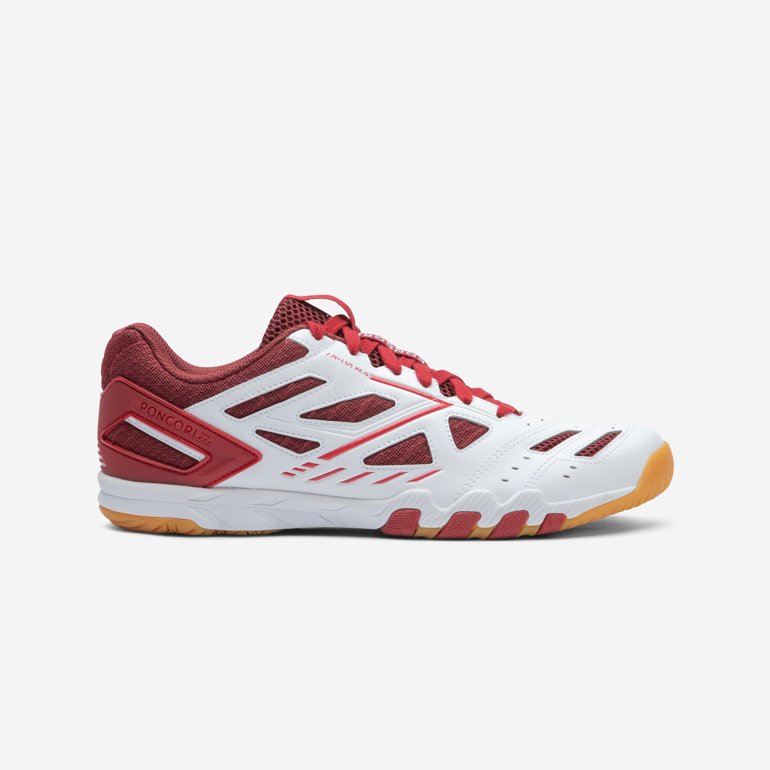 SCARPE DA TENNIS DA TAVOLO TTS 560 ROSSO/BIANCO