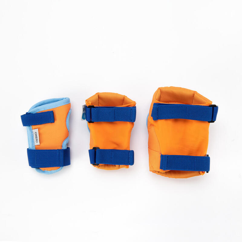 護具 3 件組 Play - 橘色／藍色