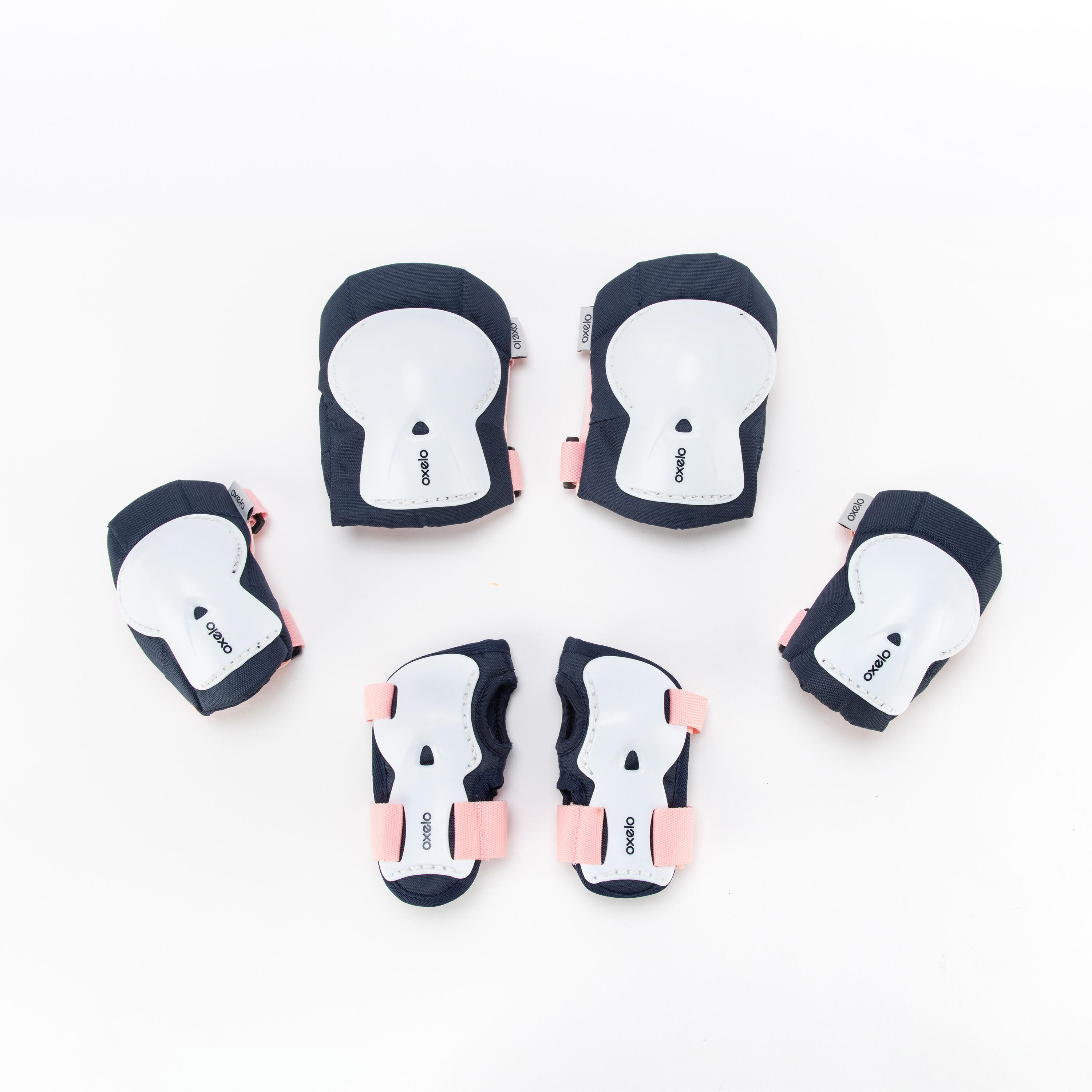 Kids' Set of Inline Skate Scooter Skateboard Protectors Play Bridal Pink