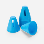 Lot 10 cônes roller slalom bleu