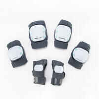 Kit 3 protecciones roller adulto FIT500 gris peppermint