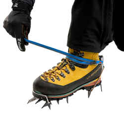 Single-point mountaineering CRAMPONS - AUTOMATIC MONOCEROS