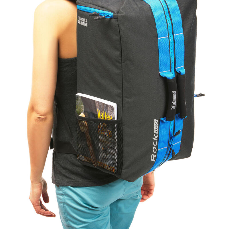 Zaino arrampicata  VERTIKA 35L azzurro e nero