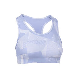 Women's Fitness Cardio Training Sports Bra 100 - Mauve