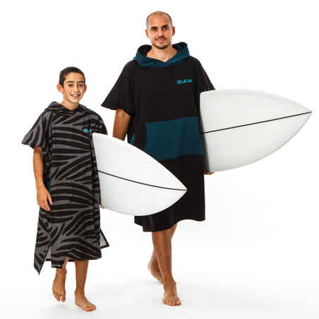 Surf-Poncho Kinder 550 Etni 135–160 cm antrazit/grau