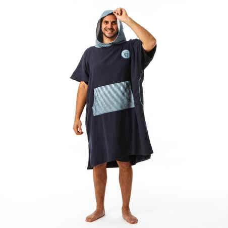 ADULT SURFING PONCHO 500 Fish Print