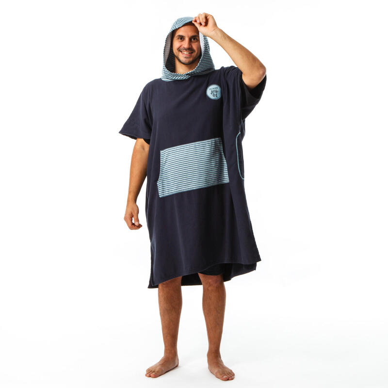 Poncho Surf 500 Adulto Estampado Peces