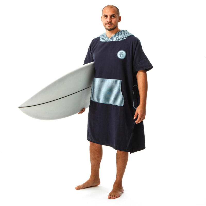 PONCHO SURF 500 Adult Print Fish