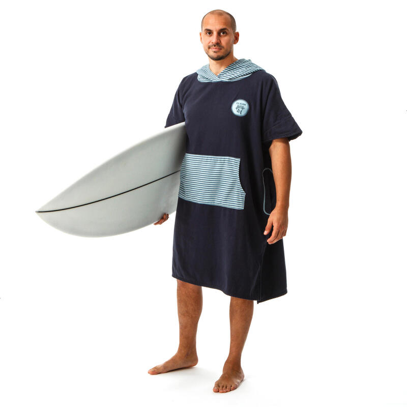Poncho Surf 500 Adulto Estampado Peces