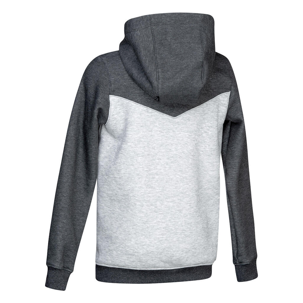 Boys' Field Hockey Sweatshirt FH500 - Grey/Turquoise